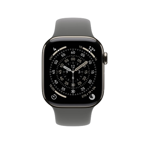 Apple Watch Series 11 GPS + Cellular 42mm Natural, Stone Grey / Slate, Black / Gold, Light Blush Titanium Case with Sport Band - S/M & M/L : Pre-booking ₹5,000