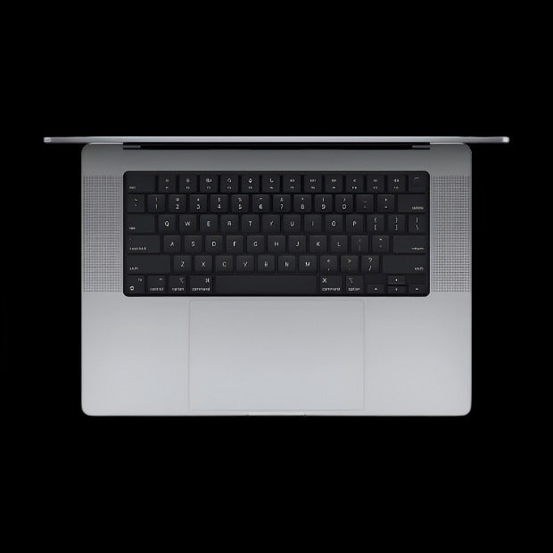 Close-up image of the keyboard features on the Apple MacBook Pro, showcasing its tactile keys, backlit illumination, and Touch Bar functionality. The keyboard offers a comfortable typing experience with responsive feedback, while the Touch Bar provides context-sensitive controls and shortcuts for enhanced productivity