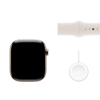 Apple Watch Series 10  (GPS + Cellular) , 42mm , Titanium Case with Milanese Loop / Sport Band
