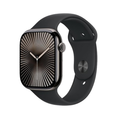 Apple Watch Series 10 (GPS + Cellular) , 46mm , Slate Titanium Case with Sport Band,Milanese Loop