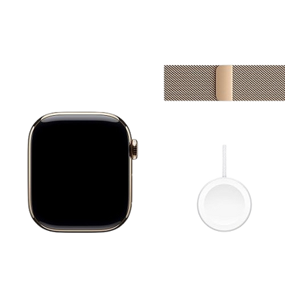 Apple Watch Series 10  (GPS + Cellular) , 42mm , Titanium Case with Milanese Loop / Sport Band