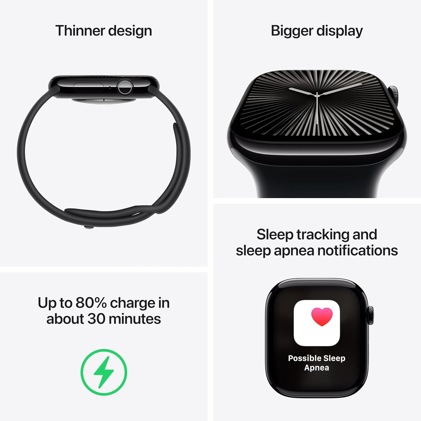 Apple Watch Series 10 (GPS + Cellular) , 46mm , Slate Titanium Case with Sport Band,Milanese Loop