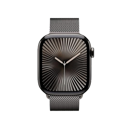 Apple Watch Series 10  (GPS + Cellular) , 42mm , Titanium Case with Milanese Loop / Sport Band