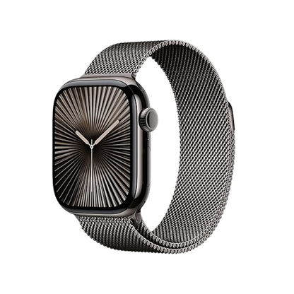 Apple Watch Series 10 (GPS + Cellular) ,46mm, Slate Titanium Case with Slate Milanese Loop - S/M