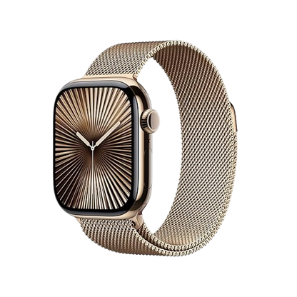 Apple Watch Series 10  (GPS + Cellular) , 42mm , Titanium Case with Milanese Loop / Sport Band