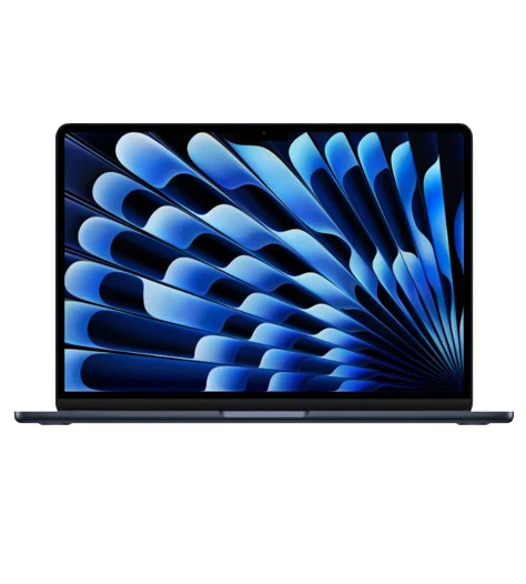 Apple 15-inch MacBook Air: Apple M4 chip with 10-core CPU and 10-core GPU, 16GB, 512GB SSD - Midnight / Silver / Sky Blue / Starlight