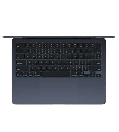 Apple 15-inch MacBook Air: Apple M4 chip with 10-core CPU and 10-core GPU, 24GB, 512GB SSD - Midnight / Silver / Sky Blue / Starlight