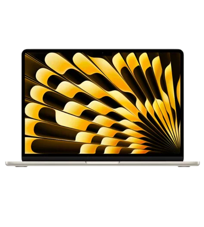 Apple 15-inch MacBook Air: Apple M4 chip with 10-core CPU and 10-core GPU, 16GB, 512GB SSD - Midnight / Silver / Sky Blue / Starlight