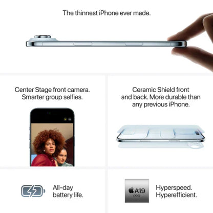 Apple iPhone Air 512GB Cloud White / Light Gold / Sky Blue / Space Black : Pre-booking ₹5,000