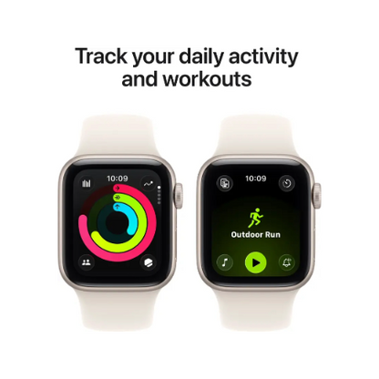 Apple Watch SE 3 GPS 40mm Starlight / Midnight Aluminium Case with Starlight / Midnight Sport Band - S/M / M/L : Pre-booking ₹5,000