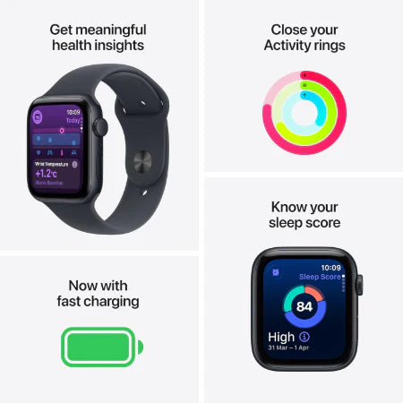 Apple Watch SE 3 GPS + Cellular 44mm Starlight / Midnight Aluminium Case with Starlight / Midnight Sport Band - S/M / M/L : Pre-booking ₹5,000