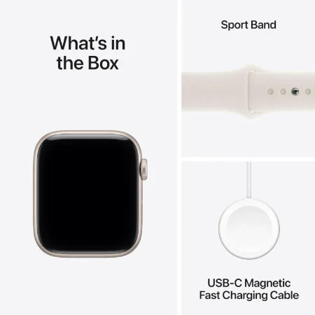 Apple Watch SE 3 GPS + Cellular 44mm Starlight / Midnight Aluminium Case with Starlight / Midnight Sport Band - S/M / M/L : Pre-booking ₹5,000