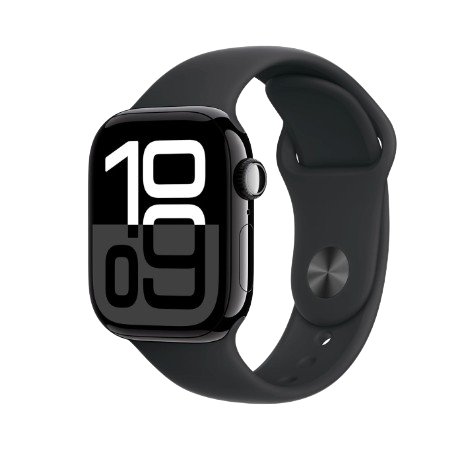 Apple Watch Series 10 (GPS),42mm,Jet Black,Rose Gold,Silver Aluminium Case with Sport Band / Sport Loop