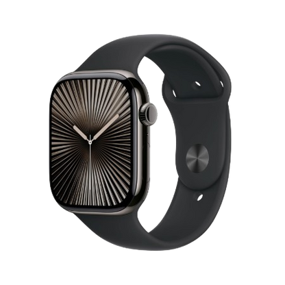 Apple Watch Series 10 (GPS + Cellular) , 46mm , Slate Titanium Case with Sport Band,Milanese Loop