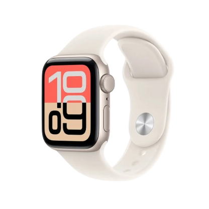Apple Watch SE 3 GPS 40mm Starlight / Midnight Aluminium Case with Starlight / Midnight Sport Band - S/M / M/L : Pre-booking ₹5,000