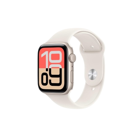 Apple Watch SE 3 GPS 44mm Starlight / Midnight Aluminium Case with Starlight / Midnight Sport Band - S/M / M/L : Pre-booking ₹5,000