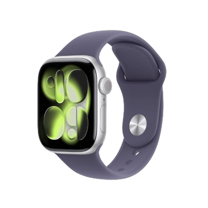 Apple Watch Series 11 GPS 42mm Jet Black Aluminium / Space Grey / Rose Gold Aluminium/Light Blush / Silver Aluminium/Purple Fog Case with Black Sport Band - S/M & M/L : Pre-booking ₹5,000
