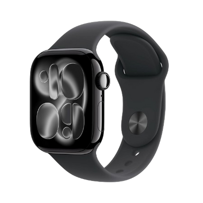 Apple Watch Series 11 GPS + Cellular 42mm Jet Black Aluminium / Space Grey / Rose Gold, Light Blush / Silver, Purple Fog with Sport Band - S/M & M/L : Pre-booking ₹5,000