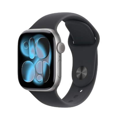 Apple Watch Series 11 GPS + Cellular 42mm Jet Black Aluminium / Space Grey / Rose Gold, Light Blush / Silver, Purple Fog with Sport Band - S/M & M/L : Pre-booking ₹5,000