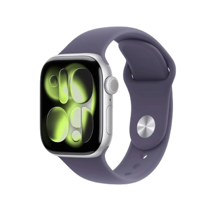 Apple Watch Series 11 GPS + Cellular 42mm Jet Black Aluminium / Space Grey / Rose Gold, Light Blush / Silver, Purple Fog with Sport Band - S/M & M/L : Pre-booking ₹5,000