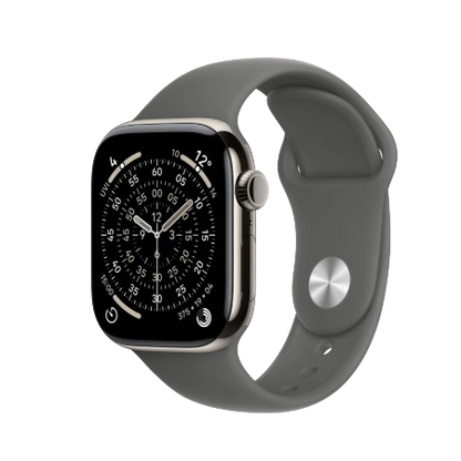 Apple Watch Series 11 GPS + Cellular 42mm Natural, Stone Grey / Slate, Black / Gold, Light Blush Titanium Case with Sport Band - S/M & M/L : Pre-booking ₹5,000