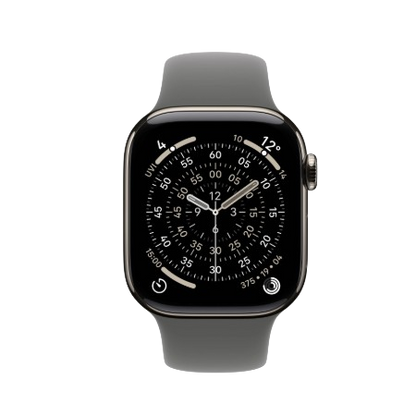 Apple Watch Series 11 GPS + Cellular 42mm Natural, Stone Grey / Slate, Black / Gold, Light Blush Titanium Case with Sport Band - S/M & M/L : Pre-booking ₹5,000