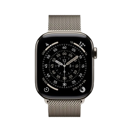 Apple Watch Series 11 GPS + Cellular 42mm Natural / Slate / Gold Titanium Case with Natural / Slate / Gold Milanese Loop : Pre-booking ₹5,000