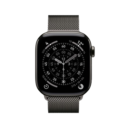 Apple Watch Series 11 GPS + Cellular 42mm Natural / Slate / Gold Titanium Case with Natural / Slate / Gold Milanese Loop : Pre-booking ₹5,000