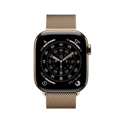 Apple Watch Series 11 GPS + Cellular 42mm Natural / Slate / Gold Titanium Case with Natural / Slate / Gold Milanese Loop : Pre-booking ₹5,000