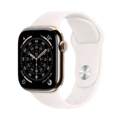 Apple Watch Series 11 GPS + Cellular 42mm Natural, Stone Grey / Slate, Black / Gold, Light Blush Titanium Case with Sport Band - S/M & M/L : Pre-booking ₹5,000