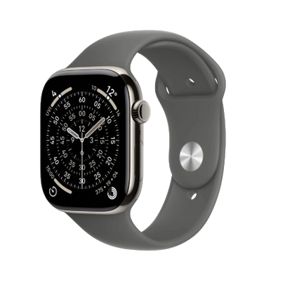 Apple Watch Series 11 GPS + Cellular 46mm Natural, Stone Grey / Slate, Black / Gold, Light Blush Titanium Case with Sport Band - S/M & M/L : Pre-booking ₹5,000