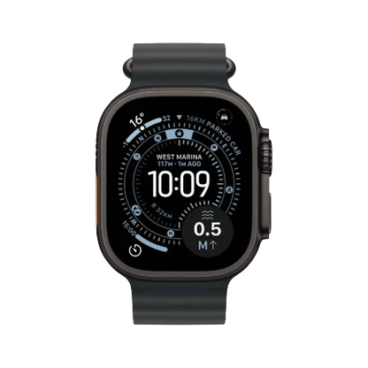 Apple Watch Ultra 3 GPS + Cellular 49mm – Black Titanium Collection (Black Ocean Band | Black Alpine Loop S/M/L | Black/Charcoal Trail Loop S/M & M/L)