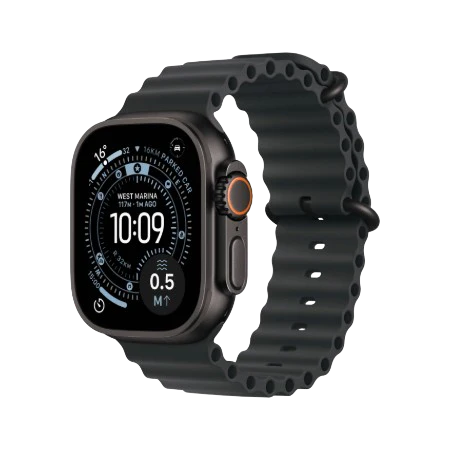 Apple Watch Ultra 3 GPS + Cellular 49mm – Black Titanium Collection (Black Ocean Band | Black Alpine Loop S/M/L | Black/Charcoal Trail Loop S/M & M/L)