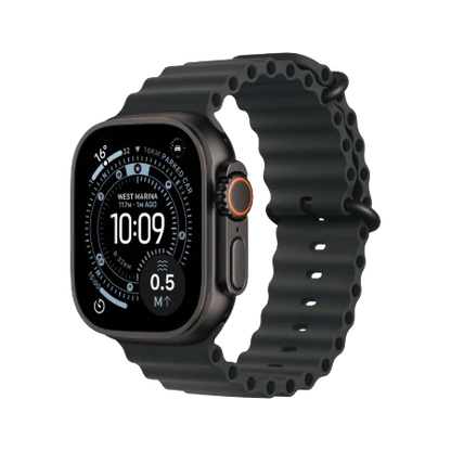Apple Watch Ultra 3 GPS + Cellular 49mm – Black Titanium Collection (Black Ocean Band | Black Alpine Loop S/M/L | Black/Charcoal Trail Loop S/M & M/L)