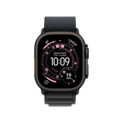 Apple Watch Ultra 3 GPS + Cellular 49mm – Black Titanium Collection (Black Ocean Band | Black Alpine Loop S/M/L | Black/Charcoal Trail Loop S/M & M/L)
