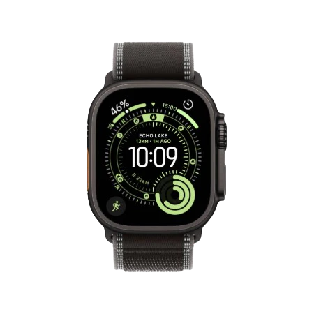 Apple Watch Ultra 3 GPS + Cellular 49mm – Black Titanium Collection (Black Ocean Band | Black Alpine Loop S/M/L | Black/Charcoal Trail Loop S/M & M/L)