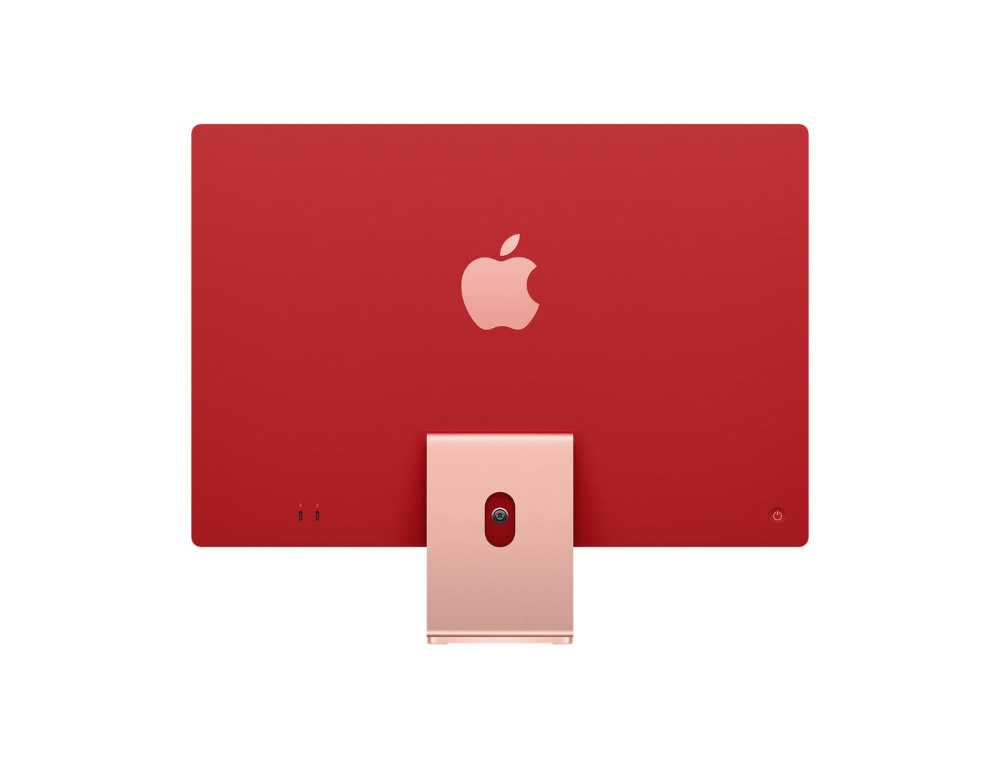 Image of the 24-inch Apple iMac in vibrant Green color, showcasing its bold and stylish design. The desktop is displayed at an angle, highlighting its colorful aluminum enclosure and matching accessories. The iconic Apple logo is prominently featured on the back of the device.