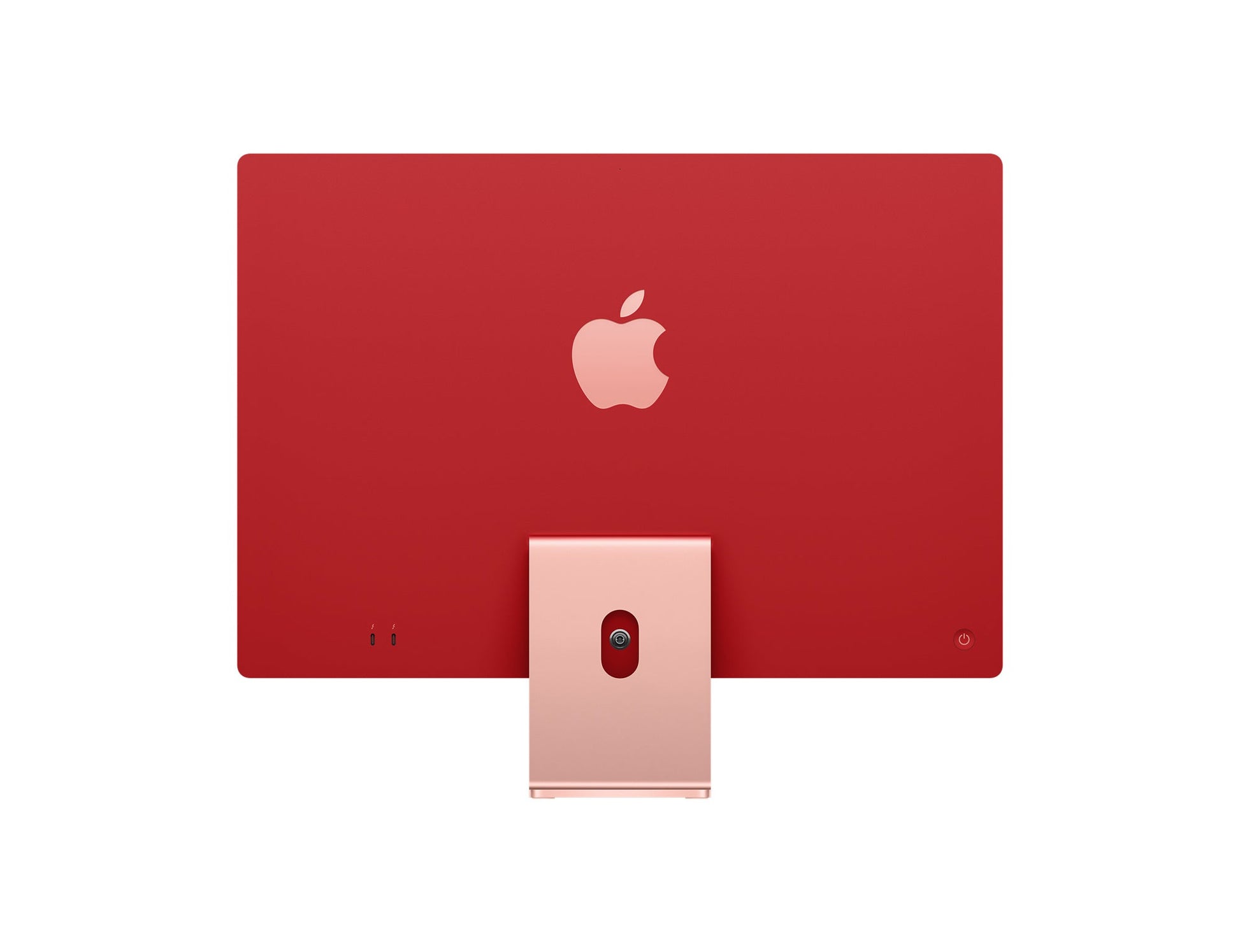 Image of the 24-inch Apple iMac in vibrant Green color, showcasing its bold and stylish design. The desktop is displayed at an angle, highlighting its colorful aluminum enclosure and matching accessories. The iconic Apple logo is prominently featured on the back of the device.