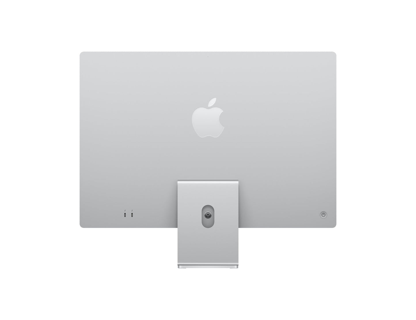 Image of the 24-inch Apple iMac in vibrant Green color, showcasing its bold and stylish design. The desktop is displayed at an angle, highlighting its colorful aluminum enclosure and matching accessories. The iconic Apple logo is prominently featured on the back of the device.