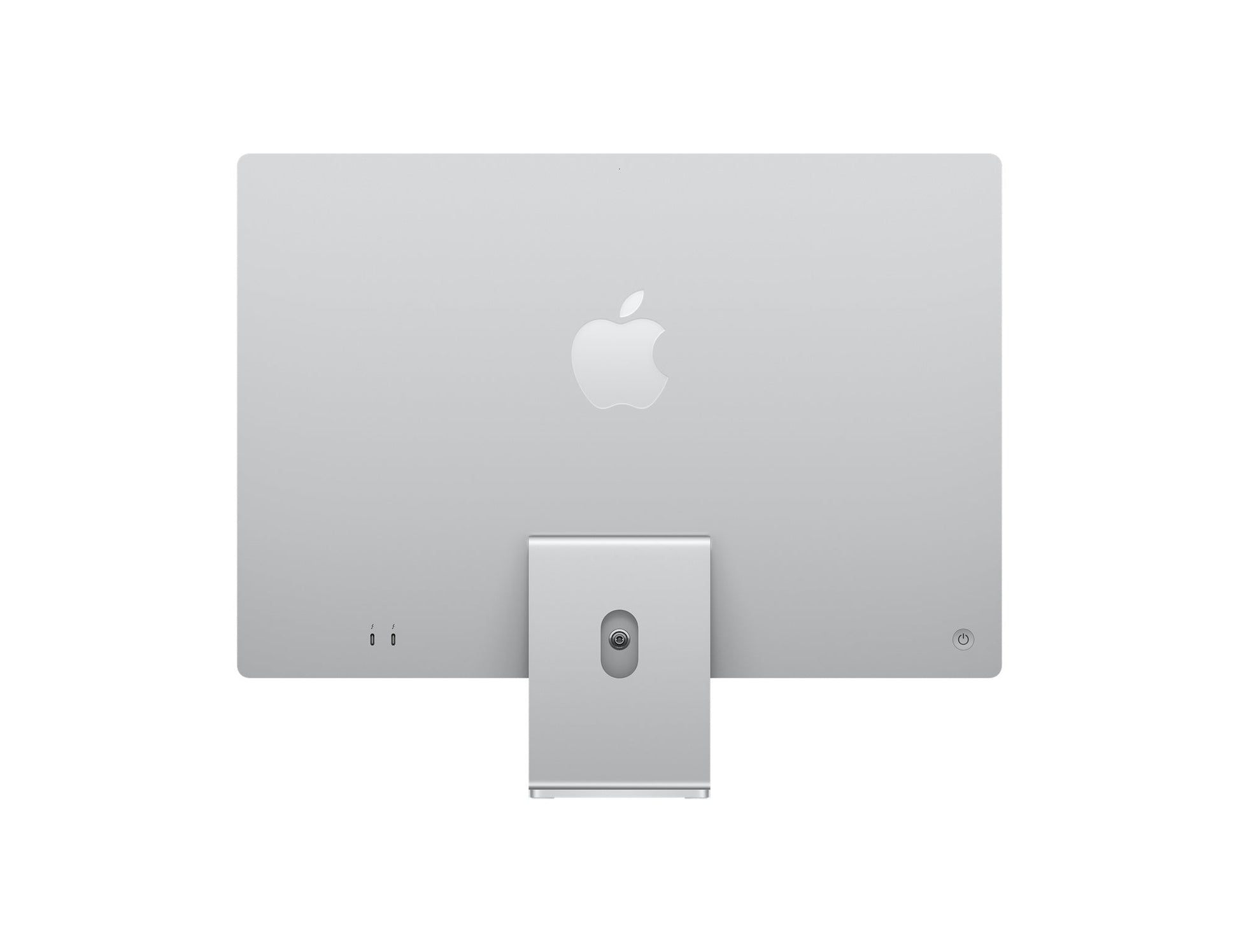 Image of the 24-inch Apple iMac in vibrant Green color, showcasing its bold and stylish design. The desktop is displayed at an angle, highlighting its colorful aluminum enclosure and matching accessories. The iconic Apple logo is prominently featured on the back of the device.